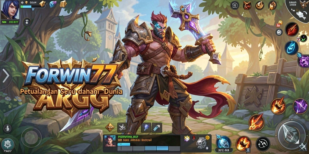 Tampilan gameplay seru dalam dunia ARPG FORWIN77.