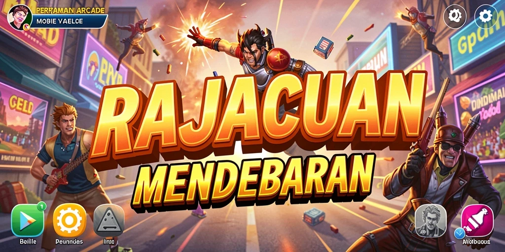 Screenshot menunjukkan momen menegangkan dalam gameplay RAJACUAN.